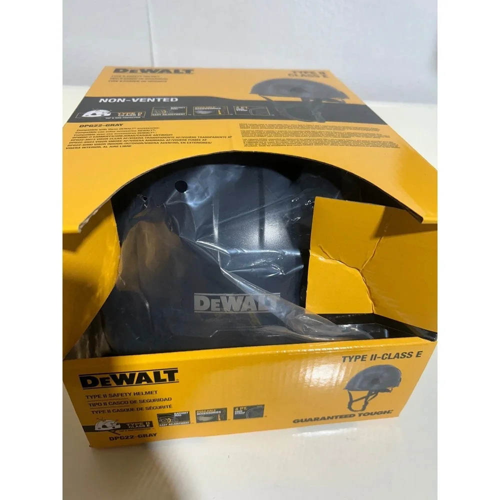 DEWALT Type II Class E Non Vented Safety Helmet DP622 Gray‎ Hard Hat